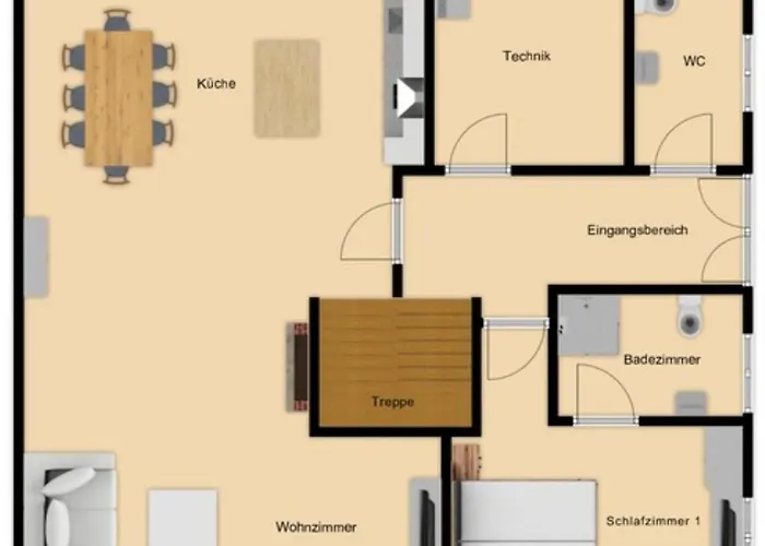 Feriehus Doppelhaushaelfte Kuestenruhe